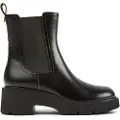 Camper for woman. K400575-001 Milah ankle boots black -Height heel 5,4cm (41), Leather, 5 to 8 cm, None, Casual