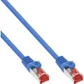 InLine SFTP-60BH - Koblingskabel - RJ-45 (hann) til RJ-45 (hann) - 50 cm - SFTP - CAT 6 - halogenfri, formstøpt - blå