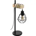 Eglo TOWNSHEND 5, Sort, Brun, Stål, Tre, Universell, Vintage, Sort, IP20