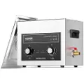 Vevor 10L ultralydrenser med varmetimer og kurv, profesjonell digital sonisk kavitasjonsmaskin, 240W rengjøringsmaskin for laboratorieverktøy, metalldeler, forgasser, messing, bildeler, motordeler