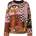 Scotch & Soda Jacquard Oversized Collegegenser