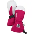 Hestra Army Leather Heli Ski, Skivotter, Junior, Fuchsia