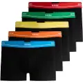 Hugo Boss for man. 50489616 Pack of 5 black casual boxers (M), Homewear, Cotton