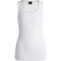 Hugo Boss for woman. 50504245 T-shirt Emmatite white (S), Casual, Cotton, Sleeveless / Straps