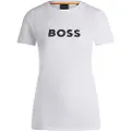 Hugo Boss for woman. 50501139 Elogo T-shirt white (M), Casual, Cotton, Short sleeve