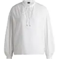 Hugo Boss for woman. 50530972 Blouse Biusitta white (34), Casual, Cotton, Long sleeve