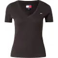 Tommy Hilfiger for woman. DW0DW20458 Black crew neck t-shirt (M), Casual, Short sleeve, Organic Cotton, Sustainable