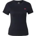 Levi's for woman. 000KK-0001 Essential Housemark T-shirt black (XS), Casual, Cotton