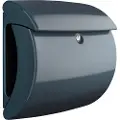 BURG-WÄCHTER 35650 PEARL 886 Postkasse Plastic Granitgrå (mat) Nøglelås