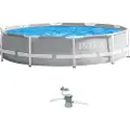 Intex Metal Frame Round+filter Basseng