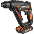 WORX WX390, SDS Plus, Sort, Oransje, Børstet motor, 1,3 cm, 900 RPM, 1,2 J