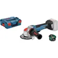 Bosch Batteridrevet vinkelsliper med X-LOCK GWX 18V-10 PSC Professional Solo