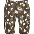 Urban Classics Geometric Camo Stretch Twill Cargo Shorts