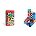 Happy socks Super Dads Gift Set Crewsokker 3 Par