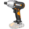 WORX WX291, Slagtrekker, Pistolhåndtak, 1/4, Magnetisk bitholder, Sort, Oransje, Børstet