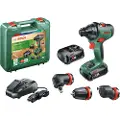 Bosch AdvancedDrill 18 - Drill/driver - trådløs - 2 hastigheter - nøkkelfri borhylse 13 mm - 36 N·m - 2 batterier - 18 V