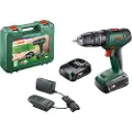 Bosch UniversalImpact - Drill/driver - trådløs - 2 hastigheter - nøkkelfri borhylse 10 mm - 34 N·m - 2 batterier - 18 V