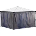 Canopia Curtain set for Palram - Palermo 3000/3600 Milano 3000 & Martinique 3600 garden gazebo