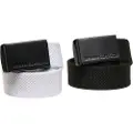 Urban Classics Canvas 2-Pack Belte svart