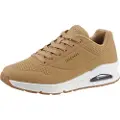 SKECHERS for man. 52458 Trainers Uno Stand On Air brown (40), Flat, 1 to 3 cm, Laces, Casual