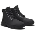 Timberland for woman. TB0A5RNG0011 Leather mid-calf lace-up boots Field black (36 W), Flat, Laces, Casual