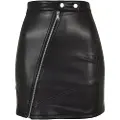 Urban Classics Synthetic Leather Biker Kort Skjørt