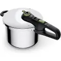 Tefal Secure Trendy YS22Z4, 4 l, Keramisk, Gass, Halogen, Induksjon, Forseglet Plate, Rustfritt stål, Rustfritt stål, 4 l, Plast