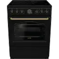 Gorenje Classic GECS6B70CLB - Komfyr - frittstående - bredde: 59.7 cm - dybde: 60 cm - høyde: 85 cm - med selvrens - svart
