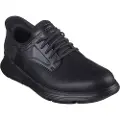 SKECHERS for man. 205046 Garza Gervin Slip-ins Leather Slippers Gervin black (40), Flat, Laces, Casual