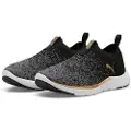 Puma Softride Remi Slip-on Knit Women's Running Shoe, Shoes, Black/Gold/Cool Dark Gray, 42