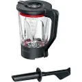 Bosch MUZS6MX, Tilbehørssett, 1,5 l, Rustfritt stål, Sort, Gjennomsiktig, Glass, Plast, Food processor series 6