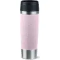 EMSA Travel Mug Classic Grande, Rosa, Rustfritt stål, Silikon, Rustfritt stål, Polypropylen (PP), 500 ml, 8,3 cm, 240 mm