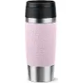 EMSA Travel Mug Classic , Rosa, Rustfritt stål, Silikon, Rustfritt stål, Polypropylen (PP), 36 ml, 8,3 cm, 200 mm