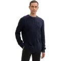 Tom Tailor Cable Crewneck Knit Genser