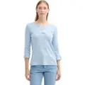 Tom Tailor Henley 3/4-ermet T-skjorte