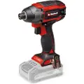 Einhell TP-CI 18/220 Li BL, Slagtrekker, Pistolhåndtak, Sort, Rød, Børsteløs, 2900 RPM, 220 Nm - SOLO