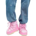 Moon Boot for woman. 80D1409340 Icon Low Nylon Ankle Boots pink (36/38), Flat, Laces, Casual