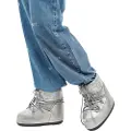Moon boot for woman. 80D1409350 Silver Icon Low Glance Boots (39/41), Flat, None, Casual, Snow