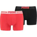 Puma Everyday Boxer Briefs (2-Pack) Men, Clothing, Red/Black, 3