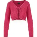 Urban Classics Tied Cropped Feather Cardigan
