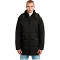 G-Star for man. D25943-D199-6484 G-Whistler Padded Hooded Parka black (XXL), Casual, Recycled Polister, Sustainable
