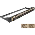 DeLOCK - Koblingspanel - rackmonterbar - SC Duplex MM X 24 - svart, beige - 1U - 19