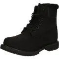 Timberland for woman. TB1A1U7S0011 Leather boots Premium 6 Inch Warm black (38.5 W), Flat, Laces, Casual
