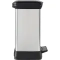 Curver DECO Bin 240638 Skraldespand 30 l (B x H x T) 390 x 510 x 290 mm Sølv, Sort 1 stk