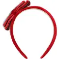 Konges Sløjd Velvet Bow Hairbrace Red