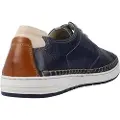 Fluchos for man. F1715 Leather shoes F1715 Dark blue (44), Flat, 1 to 3 cm, Laces, Casual, Classic, Navy