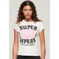Superdry Embellished Poster Cap Kortarmet T-skjorte