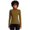 G-Star for woman. D23271-C627-C744 Lecite Slim Turtle Neck T-shirt green (XXS), Casual, Cotton, Long sleeve