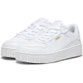 Puma Carina Street Sneakers Kids, Shoes, White/Gold, 27.5