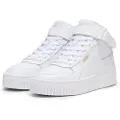 Puma Carina Street Mid Women's Sneakers, Shoes, White/Gold, 37.5